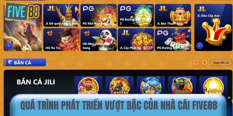 Quá trình phát triển vượt bậc của nhà cái Five88