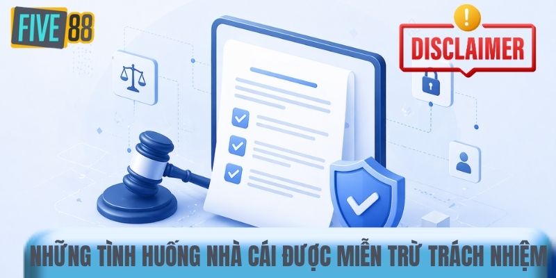 Những tình huống nhà cái được miễn trừ trách nhiệm